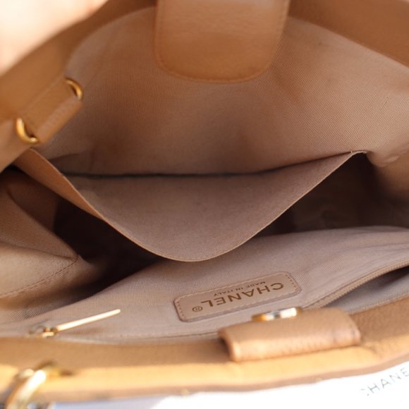 Auth CHANEL Caviar Gold Chain Shopping Tote Bag - Picture 8 of 16